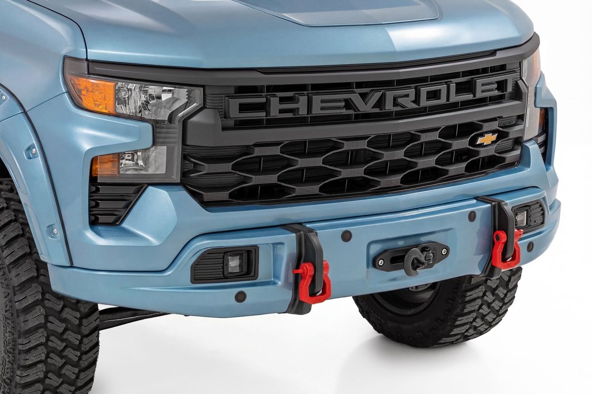 Chevrolet Silverado 1500 Bumper Cover - Rough Country - FXS - GLT Glacier Blue - '23-'26